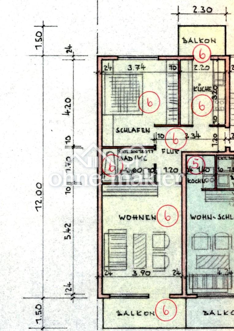 Helle 2 Zimmer Wohnung mit 2 Balkonen Frei ab 30.08, eventuell früher - Photo 1