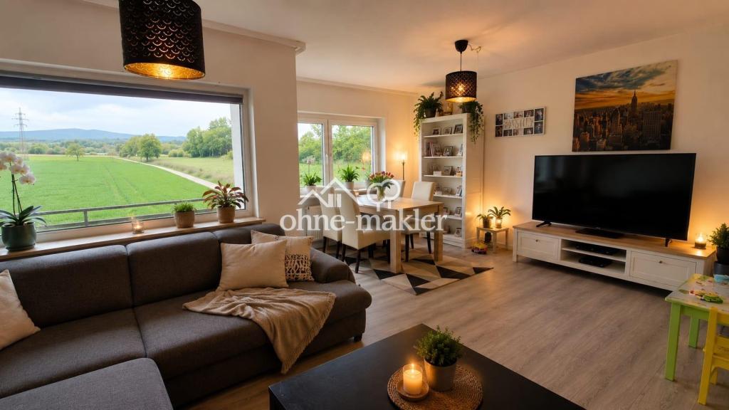 Frisch renovierte 4 Zimmer Wohnung mit neuer Einbauküche und Balkon in direkter Feldrandlage! - Foto 2