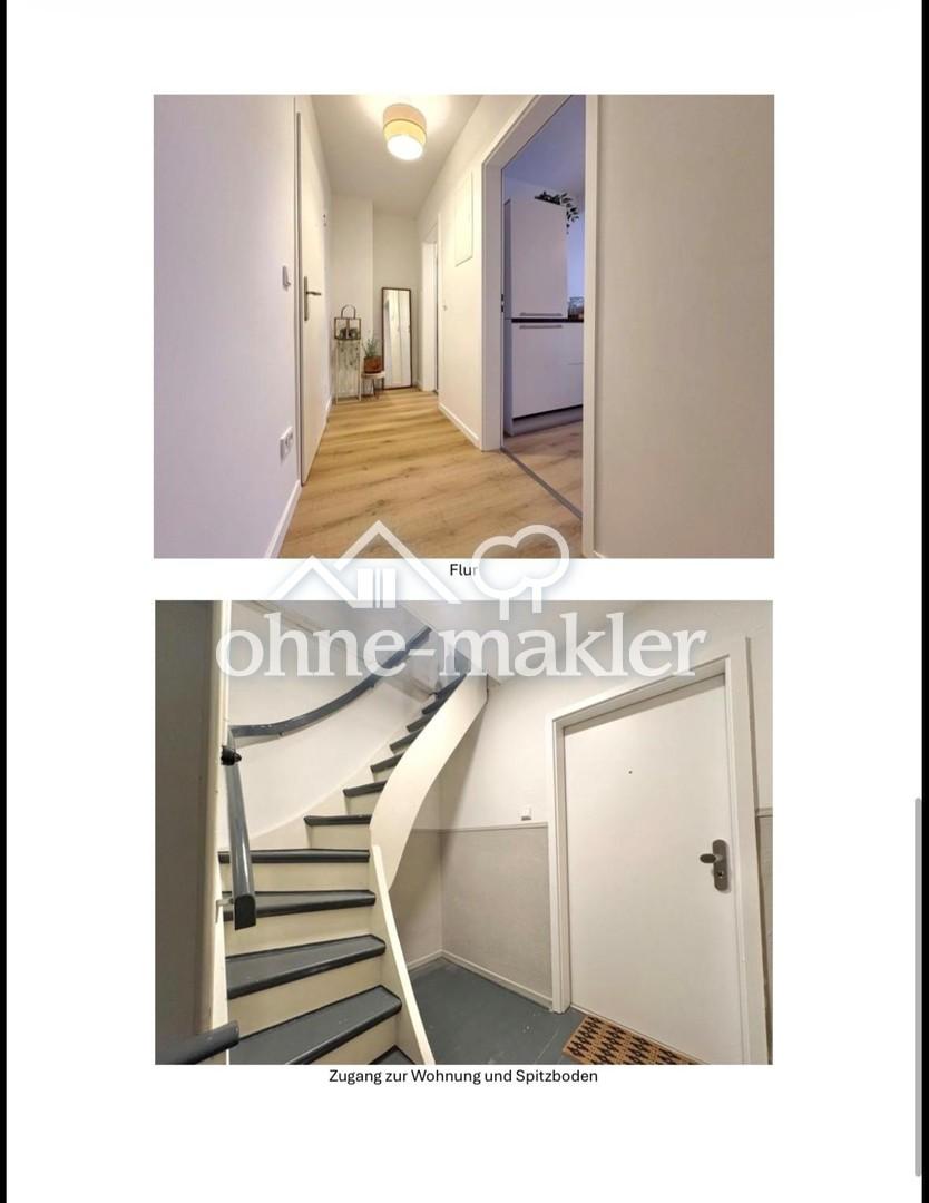 Sanierte Dachgeschoss-Wohnung + Nutzfläche im Spitzboden in Rüttenscheid - Foto 3