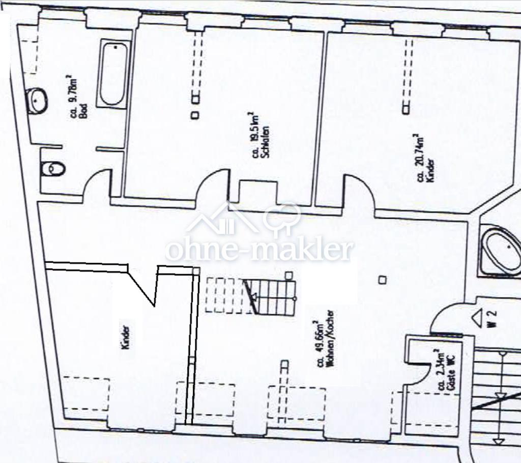 5 Raumwohnung im Zentrum von Borna - Photo 3