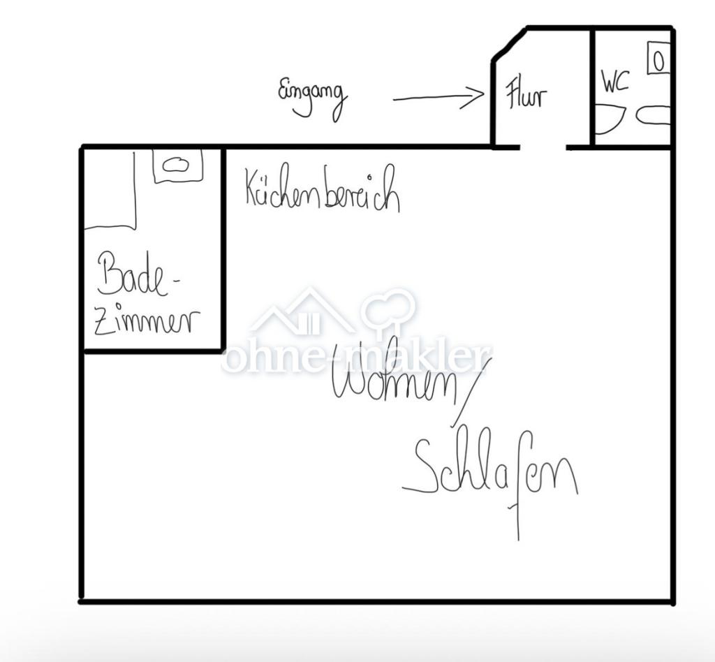 Renovierte 1-Zimmerwohnung in ruhiger Lage - Foto 5