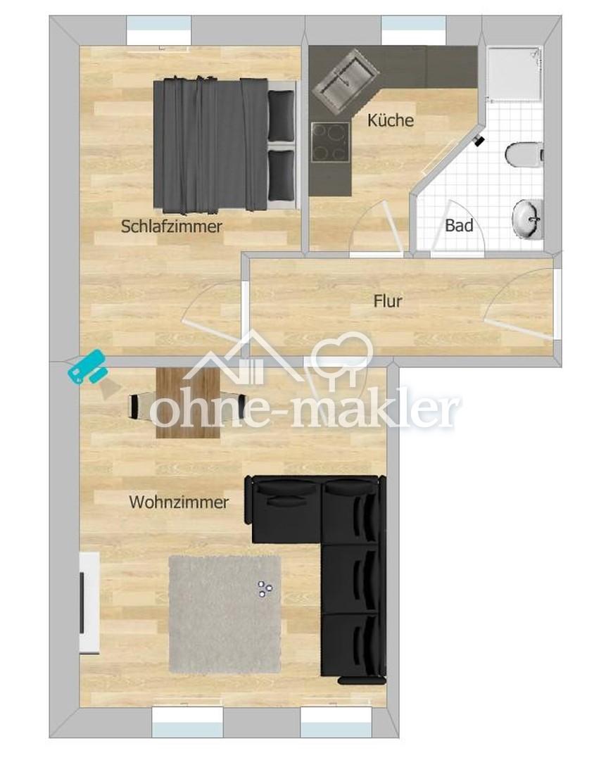 2-Zimmer Dachgeschoss Wohnung - Photo 3