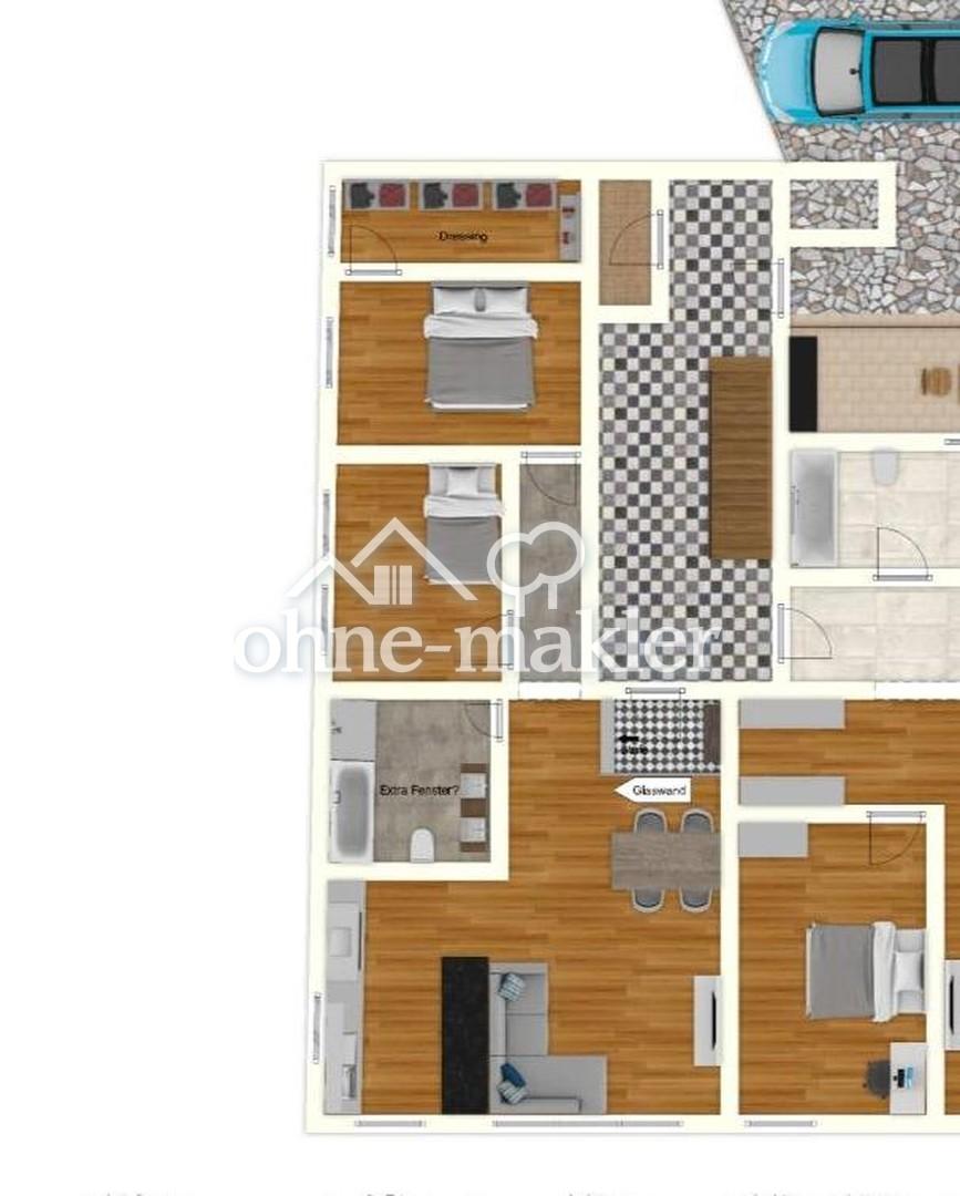 Renovierte 3 Zimmer Wohnung mit 1-2 Stellplätzen - Foto 3