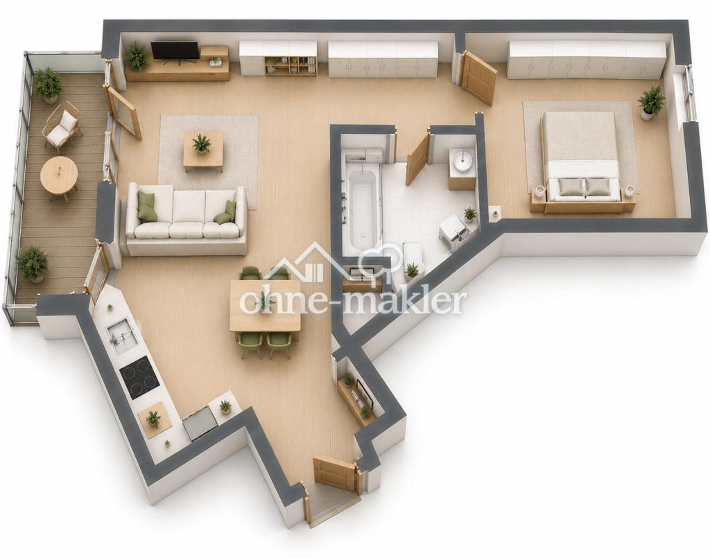 Attraktive 3-Zimmer-Wohnung mit Terrasse - Photo 5