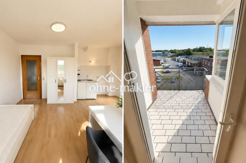 Schönes möbliertes 1-Zimmer-Apartment mit Balkon im Frankenberger Viertel - Foto 4