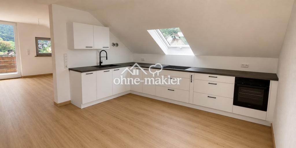 Moderne Dachgeschosswohnung mit Balkon, Garage & Kaminofen in ruhiger Aussichtslage - Foto 3