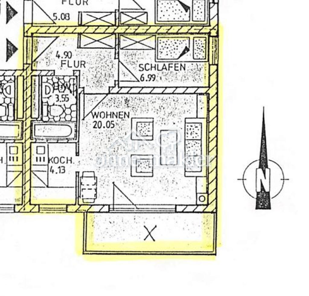 Modernisierte, möblierte 1,5-Zimmer-Wohnung mit Balkon & TG - Photo 5