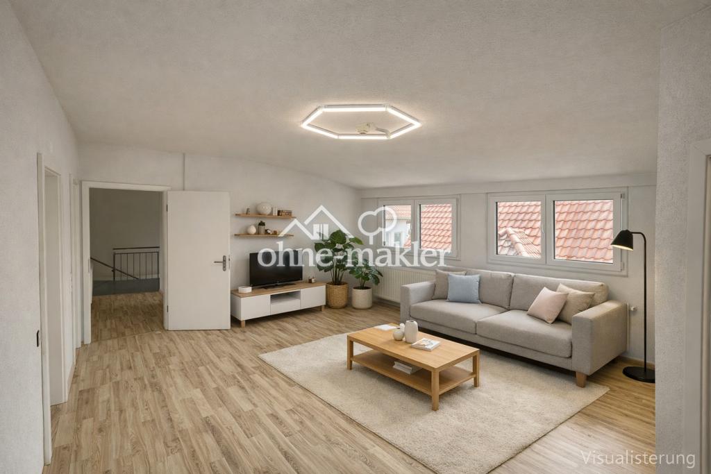 Moderne 4–4,5 Zimmer Dachgeschosswohnung mit großem Balkon & Stellplatz - Foto 1