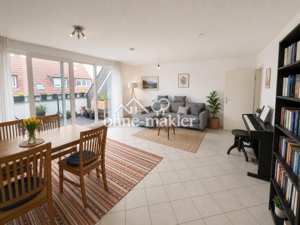 Helle 3,5 Zimmer Maisonette Wohnung mit Dachterrasse, TG-Stellplatz und guter ÖPNV-Anbindung - Photo 2