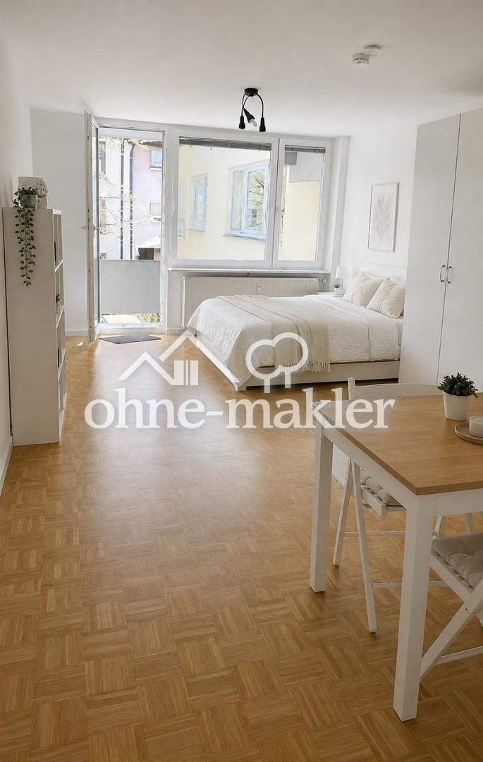 frisch renoviert | inkl. Parkett+neuer Küche | nahe PH | ruhige Lage Littenweiler | riesiger Balkon - Foto 1