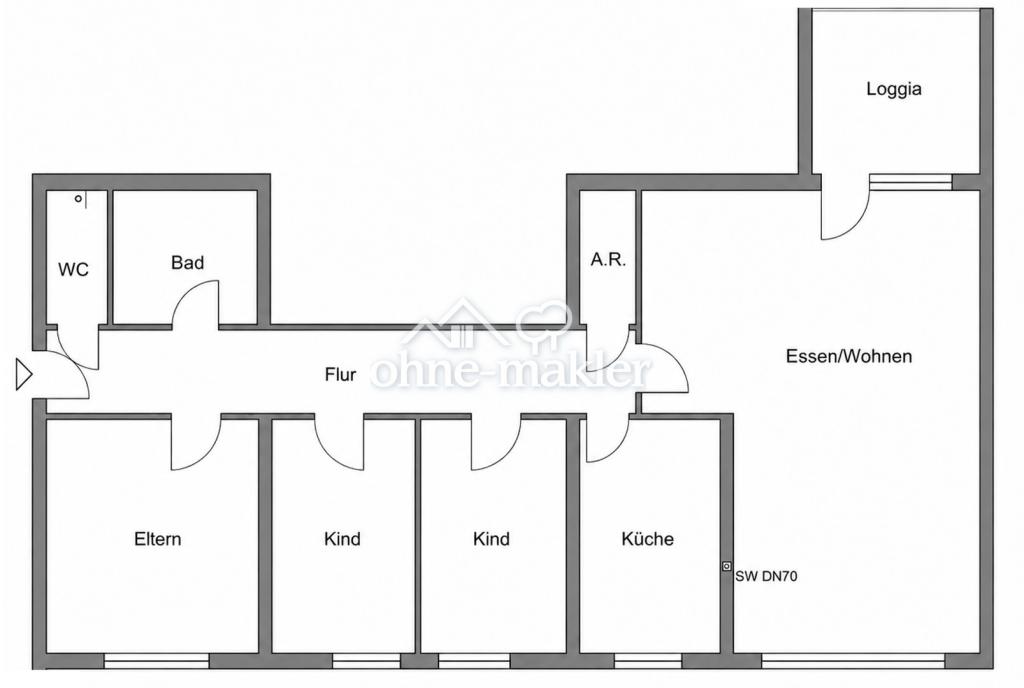 Barrierefreie 4-Zimmer-Wohnung mit Balkon direkt am Feld - Foto 2