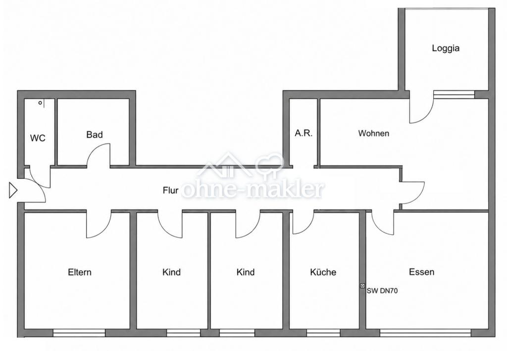 Barrierefreie 5-Zimmer-Wohnung mit Balkon direkt am Feld - Foto 2