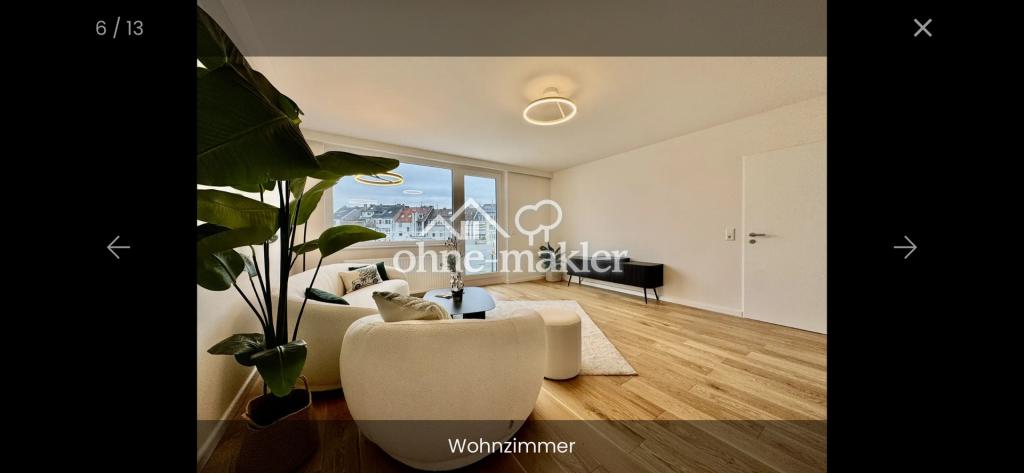 Möblierte 2-Zimmer-Wohnung mit Balkon: Erstbezug nach Modernisierung im Herzen Düsseldorfs! - Photo 1