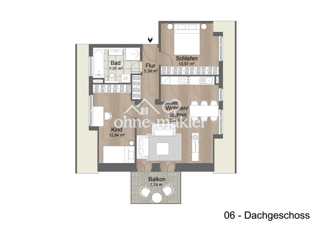 Traumhaft helle 3‑Zimmer‑Wohnung zu vermieten - Erstbezug nach Kernsanierung - Foto 5