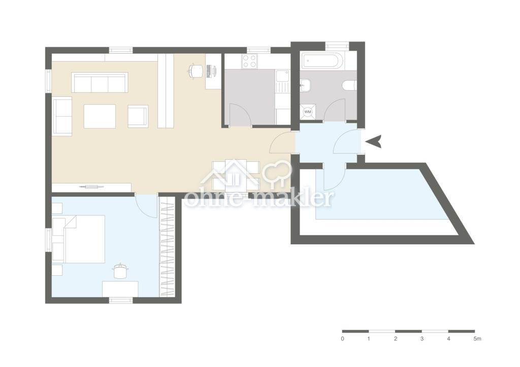 3 Zi Whg. mit neuem Duschbad, neuer EBK, Gartenanteil + Wallbox - Photo 1