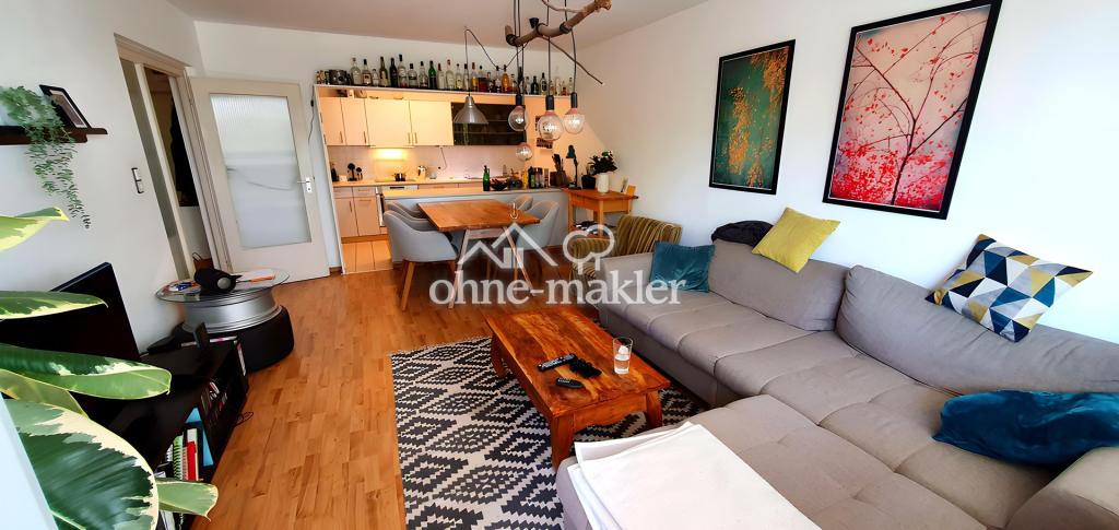 Gepflegte 2-Zimmer-Wohnung mit Balkon und EBK in Frankfurt am Main von Privat - Foto 1
