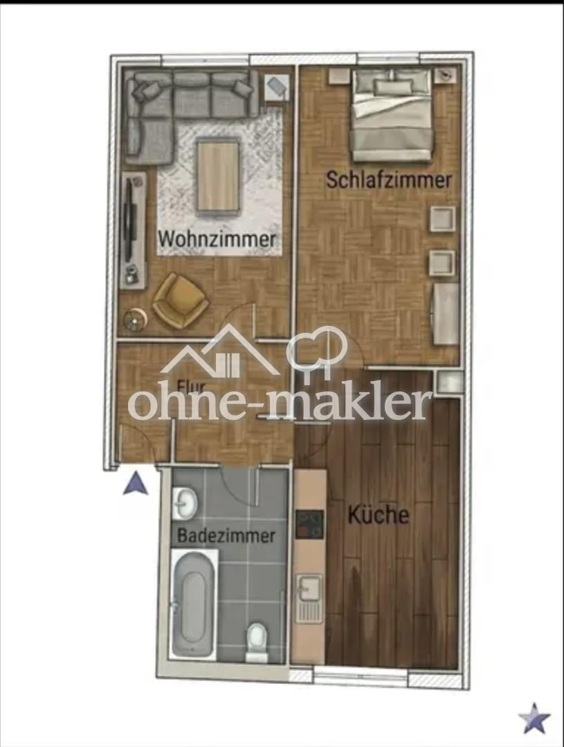 2 Zimmer Altbauwohnung - Photo 5