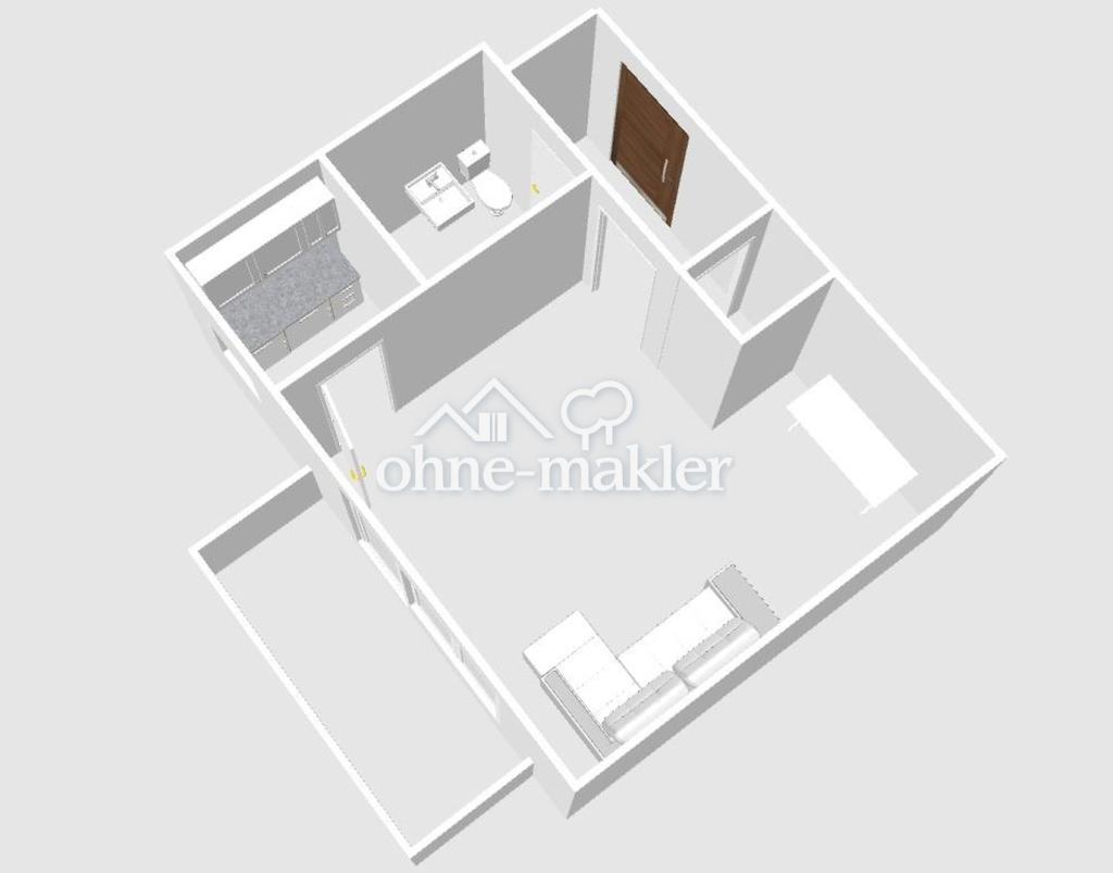 Stilvolle, möblierte 1-Zimmer-Wohnung mit Balkon & Fahrstuhl (Mietdauer max. 2 Jahre) - Foto 5
