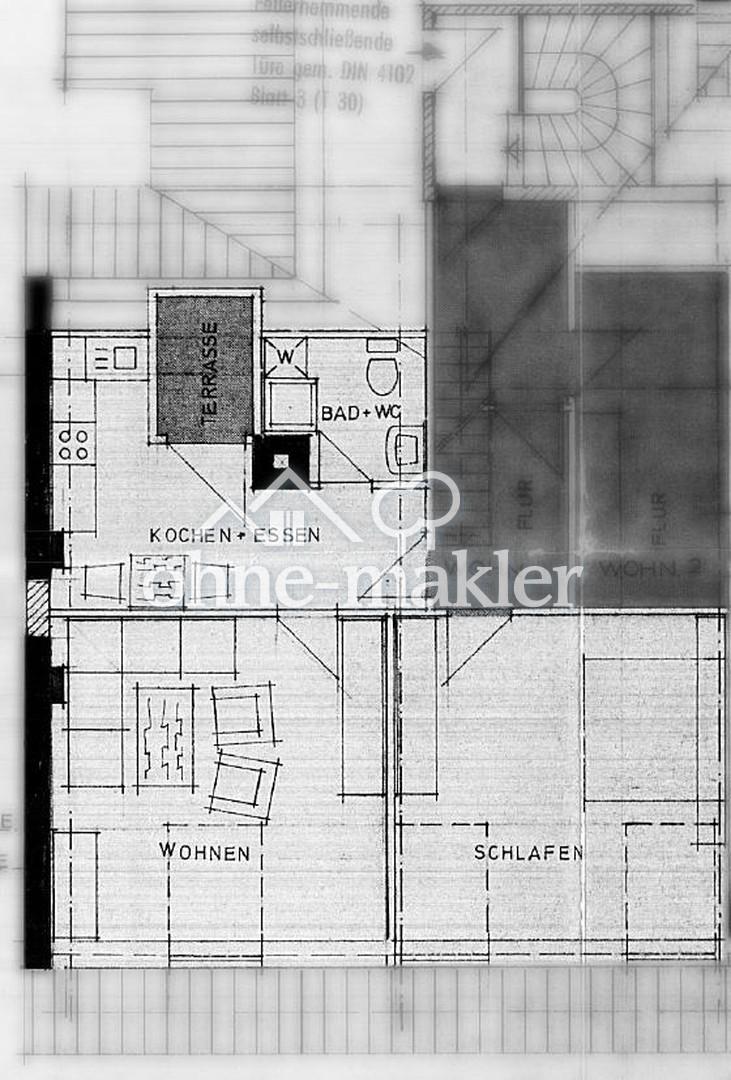 Schöne 2-Zi-DG-Wohnung mit Einbauküche und kleiner Dachterasse in Bogen Zentrum (1012) - Foto 5