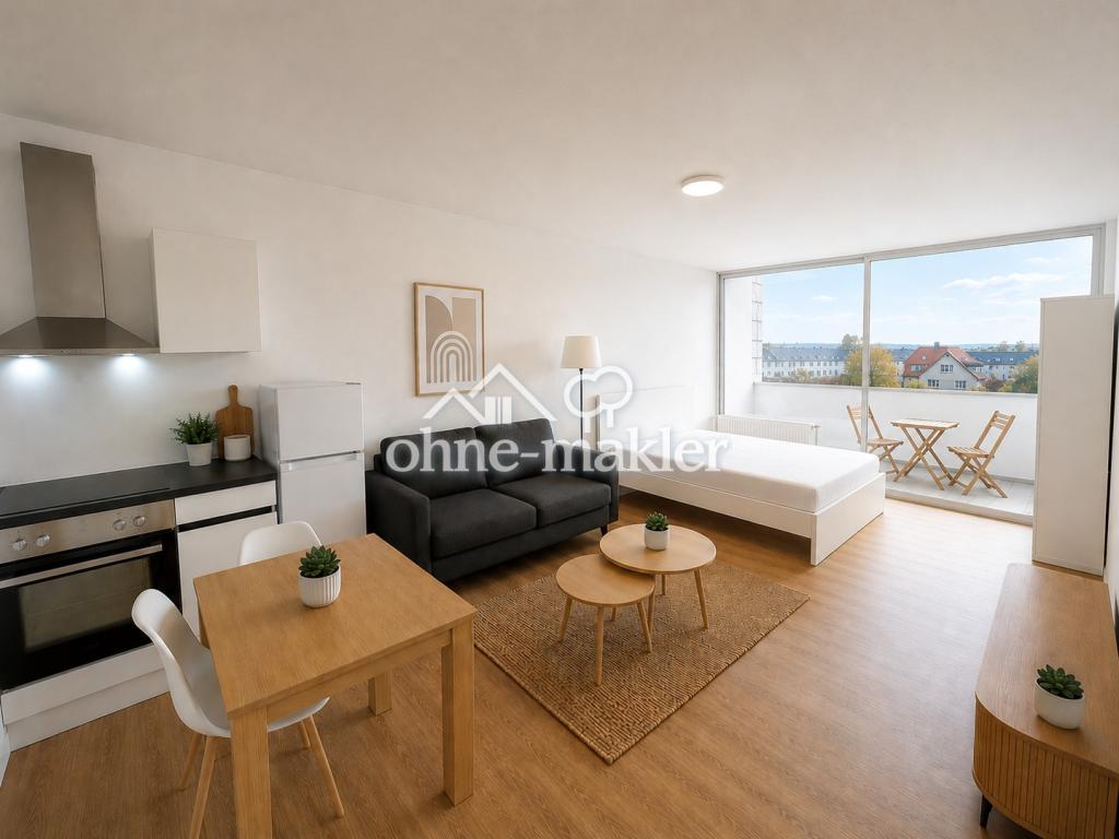 Kernsanierte 1Z-Wohnung möbliert mit Balkon und Parkplatz zu vermieten - Foto 1