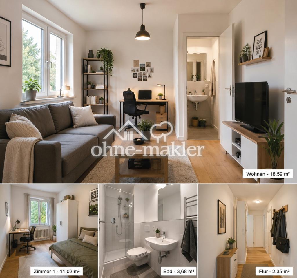 Erstbezug nach Sanierung WG-Zimmer in Stuttgart Rohr - Photo 1