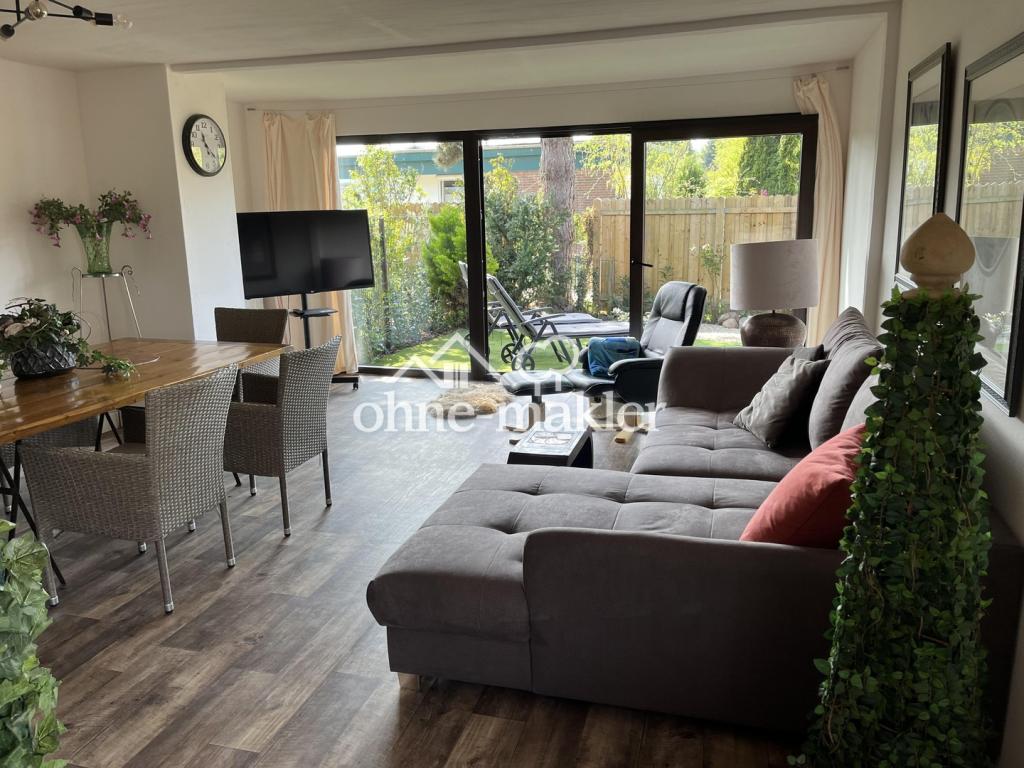 Bungalowhälfte, eigenen sonnigen Garten, überdachte Terrasse, - Foto 2