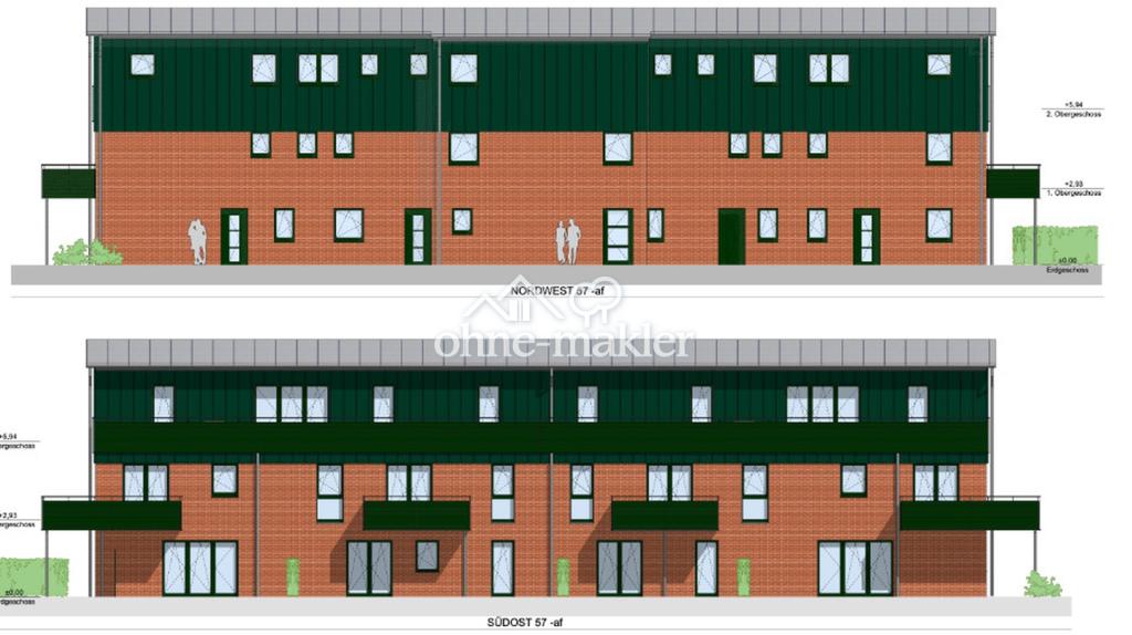 Erstbezug seniorengerechtes Neubau-Wohnen 2 Zimmer Wohnung 45m² mit Balkon in Neumünster Gadeland - Photo 4