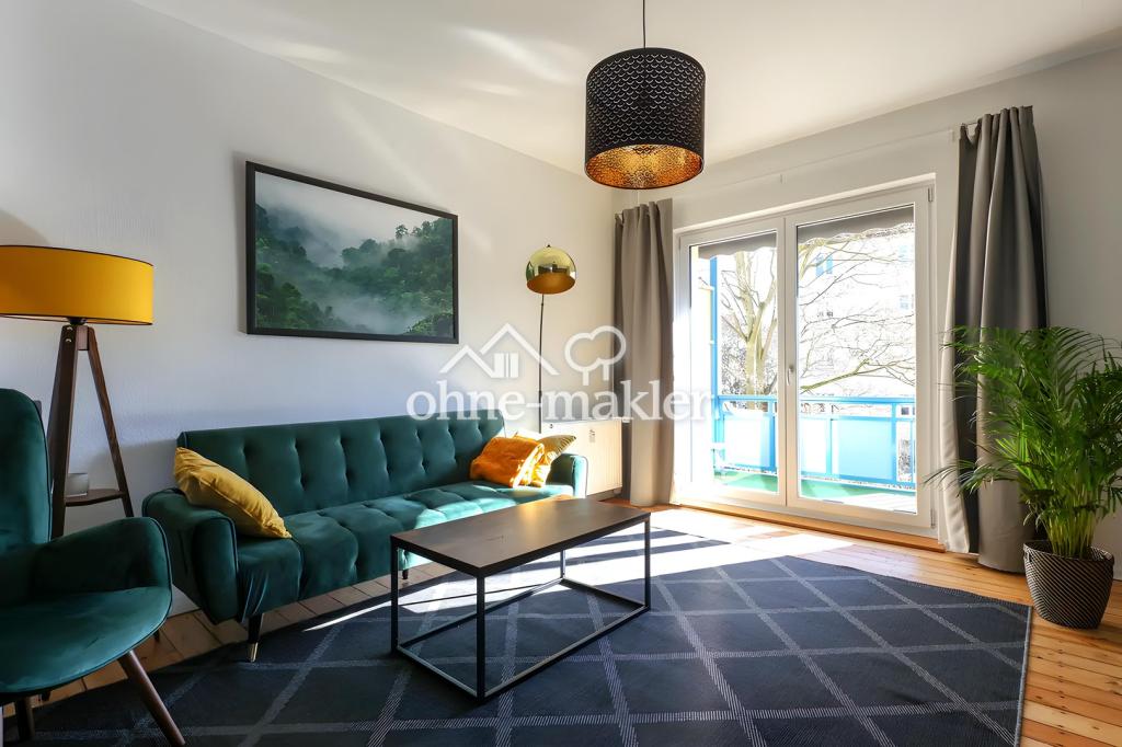 Stilvoll möbliert! Helle 2-Zimmer-Wohnung mit Balkon im Herzen von Prenzlauer Berg - Foto 2