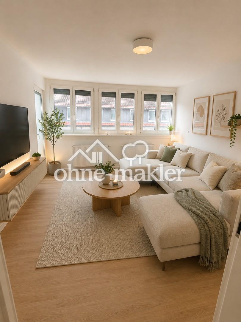 Erstbezug nach Kernsanierung – helle 3-Zimmer-Wohnung mit Balkon in der Weststadt - Photo 2