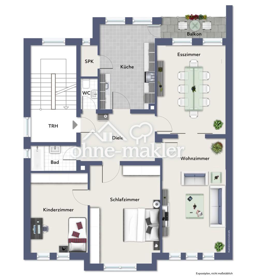 Frisch renovierte 4,5 Zimmer Wohnung in zentraler Lage - Photo 4