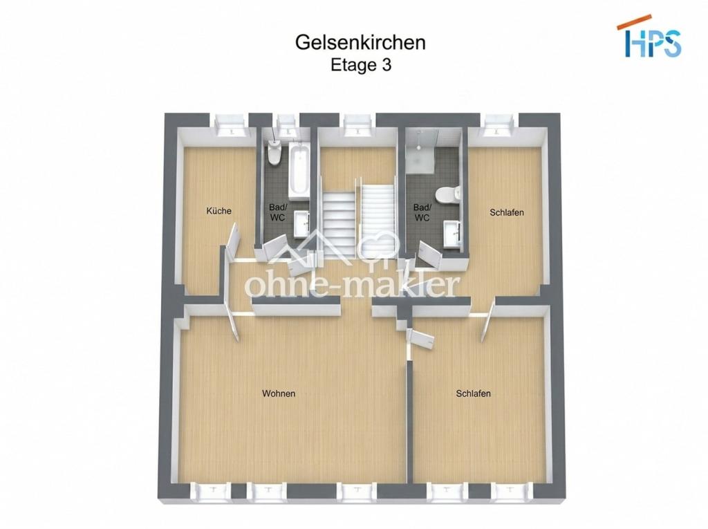 Komplett sanierte Dachgeschosswohnung in optimaler Lage von Gelsenkirchen - Foto 4