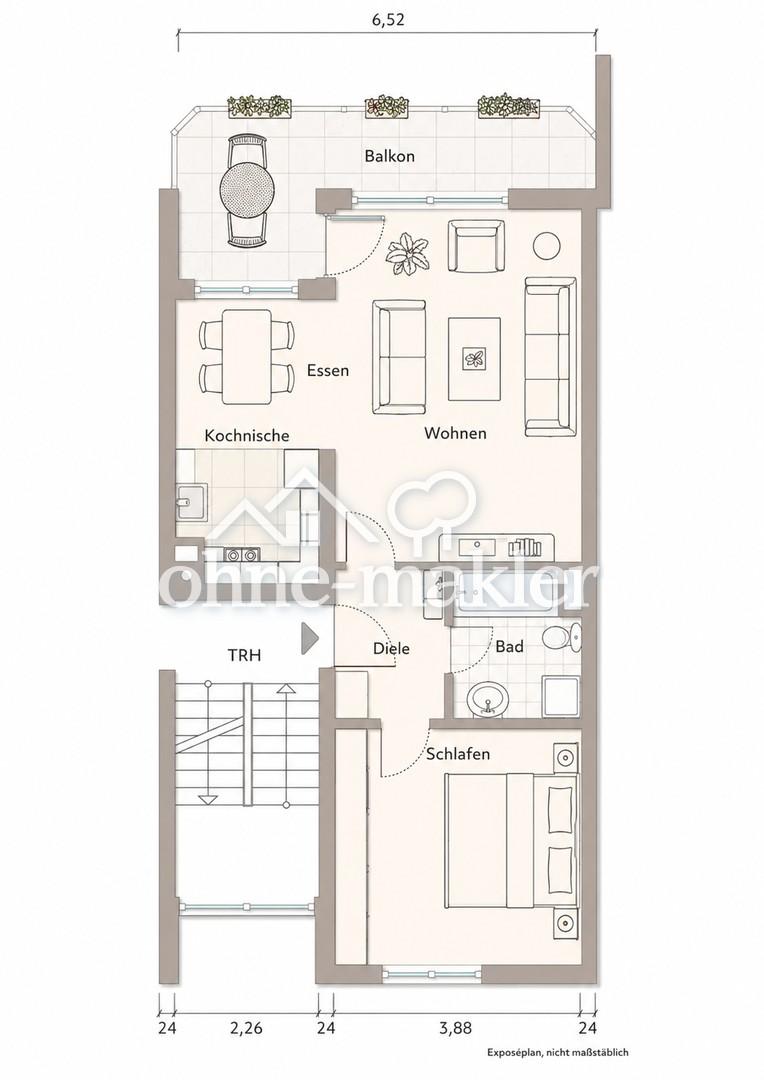 Helle 2-Zimmer-Wohnung in Senden - Balkon, Keller, Stellplatz, Gemeinschaftsgarten – ab 1.8.26 frei - Photo 5