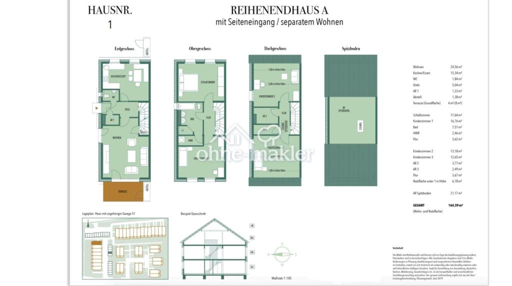 Exklusive Reihenendhaus mit Garten, Terrasse, Einbauküche und Garage in Glinde - Foto 2