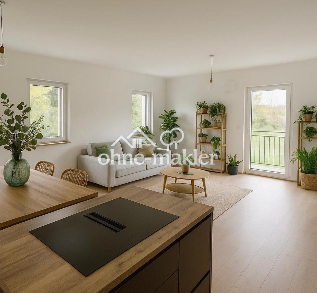 Wunderschöne 3-Zimmer-Neubauwohnung mit Garten, Balkon und Küche - Foto 1
