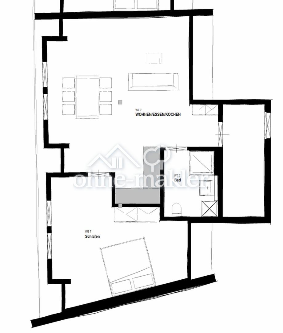 Erstbezug nach Kernsanierung - KfW 55EE– 2 Zimmer, Bad, EBK - Photo 4