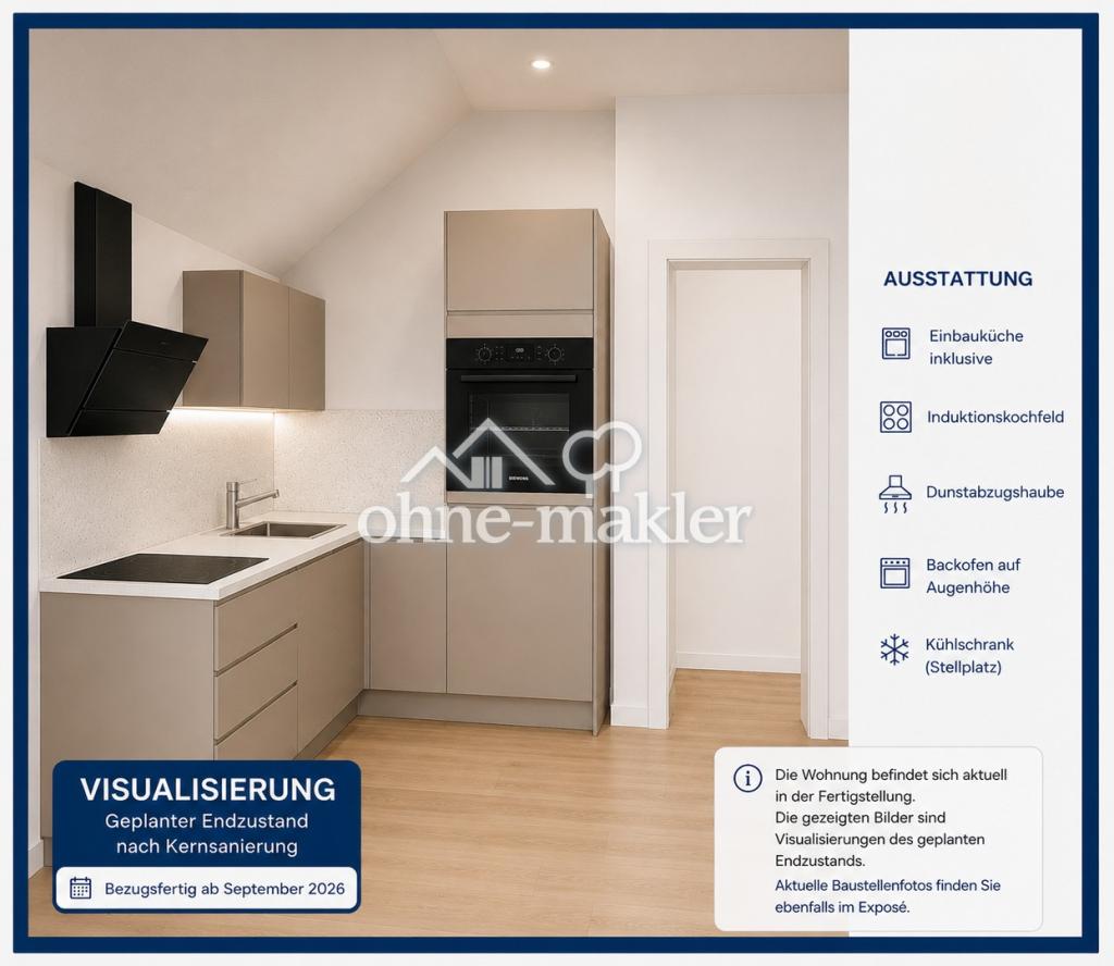 Erstbezug nach Kernsanierung | KfW55 EE | 65 m² | Bahnhof 2 Min. | Bezugsfertig 09/2026 - Photo 3