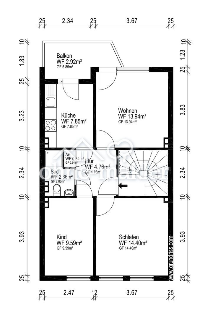 Frisch modernisierte Wohnung mit Balkon, Einbauküche & Waschmaschine in Bremen Horn-Lehe - Foto 5