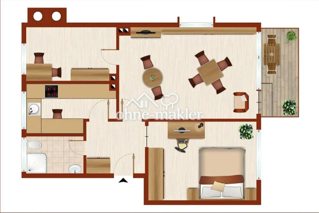 Erstbezug nach Sanierung: 3-Zimmer-Wohnung mit Balkon in Düsseldorf-Gerresheim - Foto 5