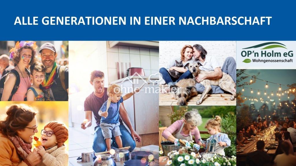 Op'n Holm - 3-Zimmer - Süd-West-Terasse - private Wohngenossenschaft - Foto 4