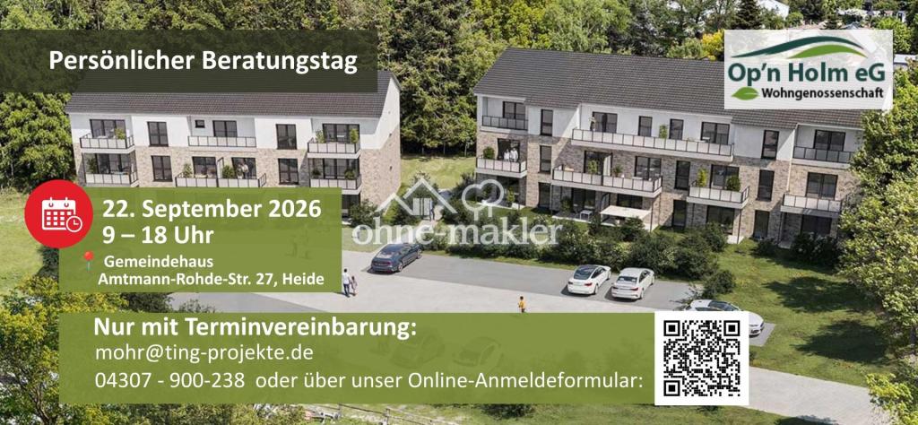 Op'n Holm - 3-Zimmer - Süd-West-Terasse - private Wohngenossenschaft - Foto 2