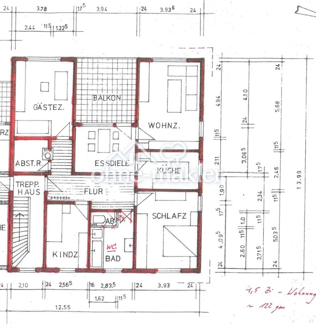Großzügige 4,5 -Zimmer-OG-Wohnung - Photo 2
