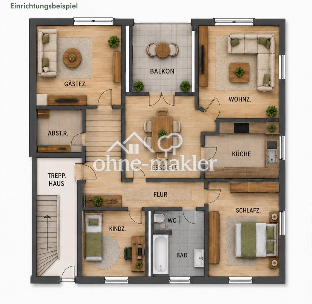 Großzügige 4,5 -Zimmer-OG-Wohnung - Photo 1