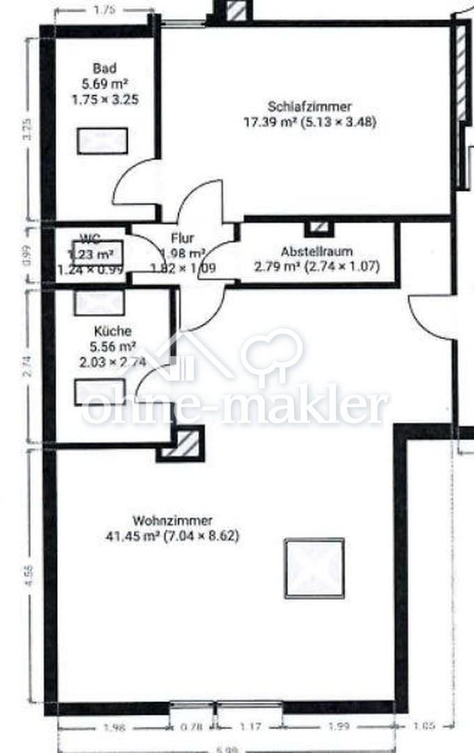 Helle 2-Zimmer-DG mit Küche, neue Fenster, Stellplatz + Wärmepumpe - Photo 3