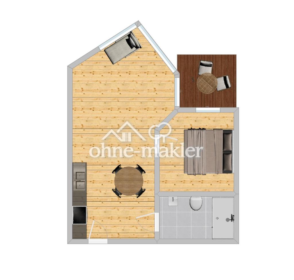 NEUBAU : 40qm Studio-Apartment mit Balkon & XL Badezimmer - Photo 3