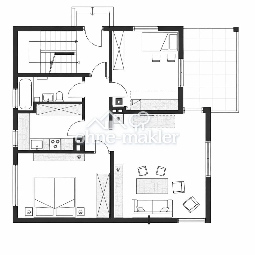 Helle 3-Zimmer-Wohnung mit Balkon und cleverem Grundriss - Photo 4
