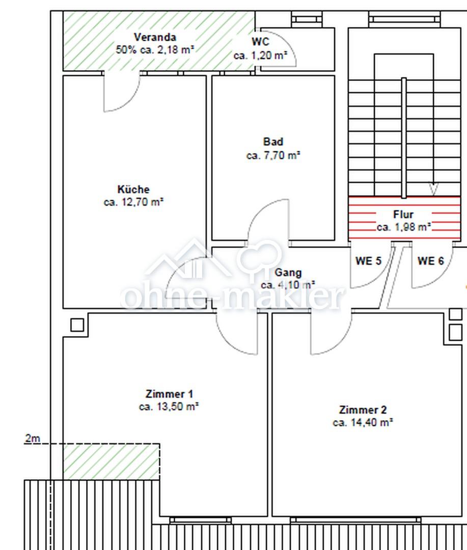 Kernsanierte Dachgeschoss Wohnung mit integrierter Klimaanlage - Photo 3