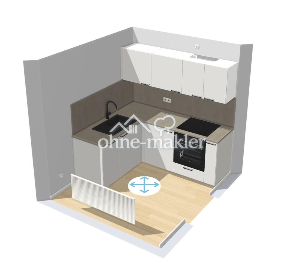 Helle 1-Zimmer-Wohnung inkl. EBK und Balkon - Erstbezug nach Sanierung - Foto 4