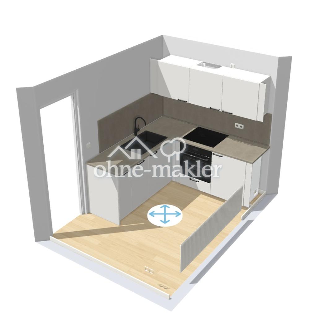 Helle 1,5-Zimmer-Wohnung inkl. EBK und Balkon - Erstbezug nach Sanierung - Foto 5