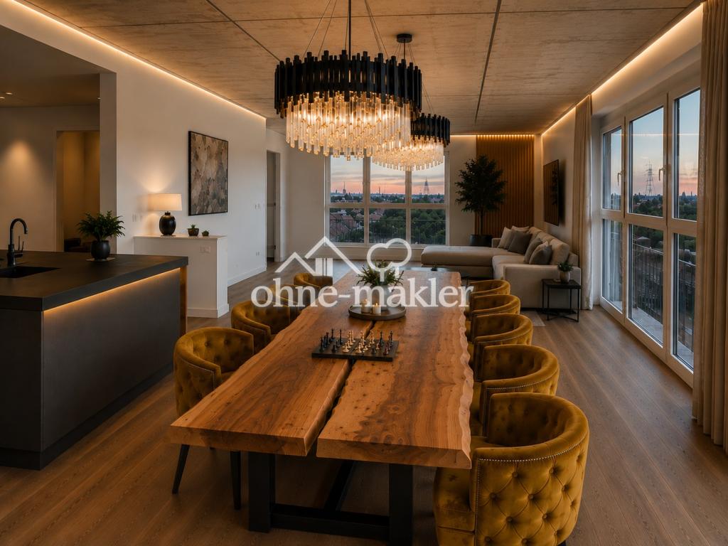 Exklusive Maisonette-Penthousewohnung im kernsanierten Hochbunker – Vollmöbliert ab 01.10. - Photo 2
