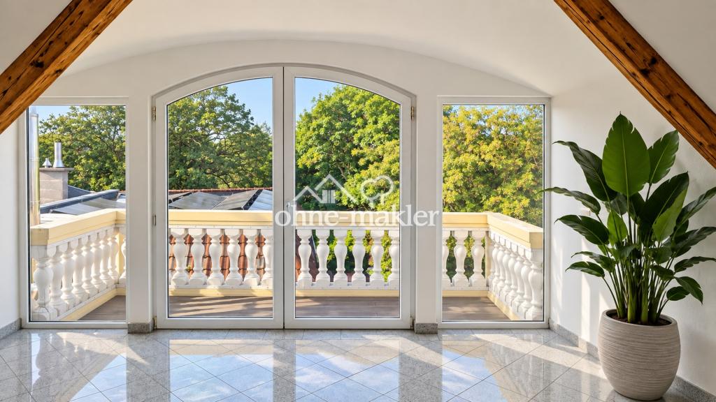 Villa Balustrada Wassergrundstück DG-WE an der weißen Elster, 2xBad, Granit, Einbauspiegel, Klima - Foto 4